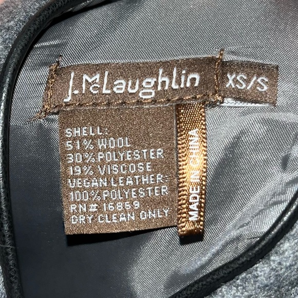 J. McLaughlin Sawyer Stand Collar Reversible Cape - Picture 6 of 6